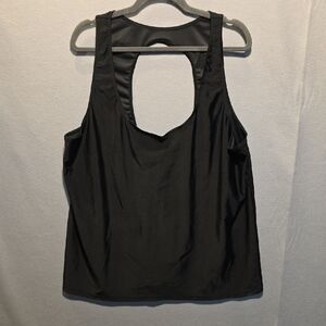 Womans Black Athletic Tank Top Size 4XL